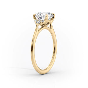 The Victoria Set With A 3.5 Carat Pear Moissanite