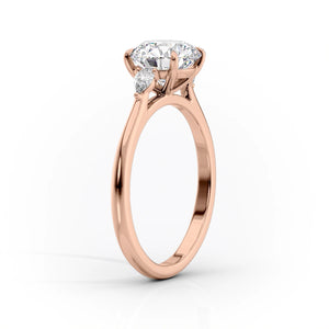 The Pears Liv Set With A 1.5 Carat Elongated Cushion Moissanite