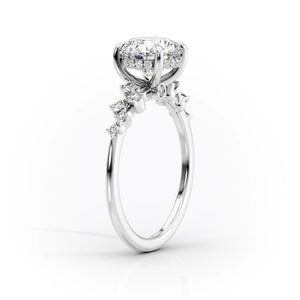 The Mia Set With A 1.5 Carat Princess Lab Diamond