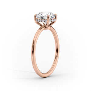 The Low Profile Kamellie Set With A 2.5 Carat Elongated Cushion Moissanite