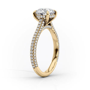 The Rachel Set With A 1 Carat Round Lab Diamond