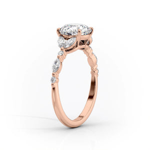 The Chelsea Set With A 3 Carat Emerald Lab Diamond