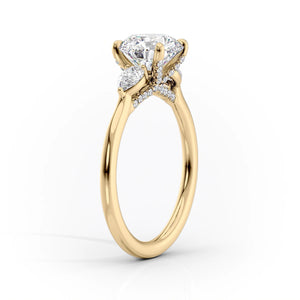 The Megan Set With A 2.5 Carat Princess Lab Diamond
