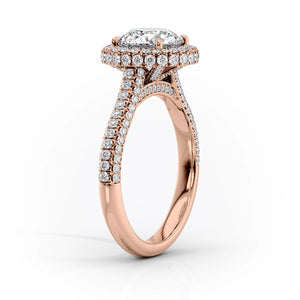 The Kylie Set With A 1 Carat Oval Lab Diamond
