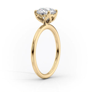 The Alison Set With A 2 Carat Emerald Lab Diamond