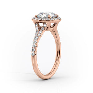 The Miley Set With A 3 Carat Emerald Lab Diamond