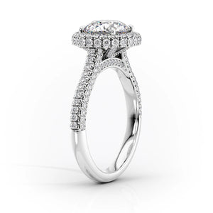 The Kylie Set With A 1 Carat Emerald Lab Diamond