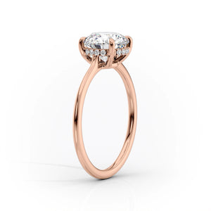 The Maia Set With A 3.5 Carat Round Moissanite