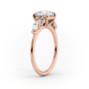 The Abigail Set With A 1 Carat Round Lab Diamond