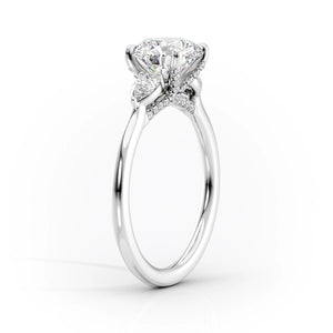 The Megan Set With A 1 Carat Oval Lab Diamond