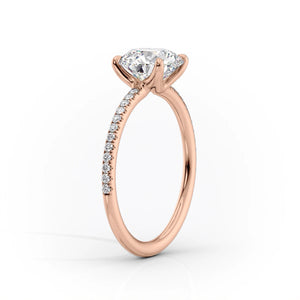 The Pave Ashley Set With A 3 Carat Pear Lab Diamond