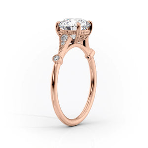 The Amber Set With A 3 Carat Emerald Lab Diamond