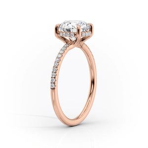 The Mandy Set With A 1 Carat Emerald Lab Diamond