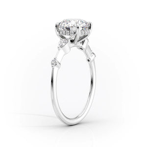 The Naomi Set With A 1.5 Carat Radiant Lab Diamond