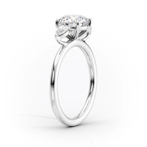The Lauren Set With A 2 Carat Radiant Moissanite