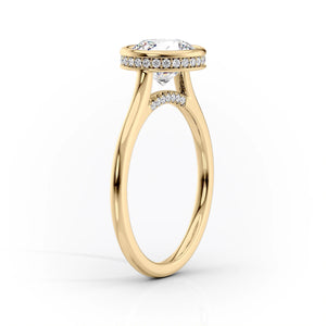 The Charlotte Set With A 2 Carat Cushion Lab Diamond