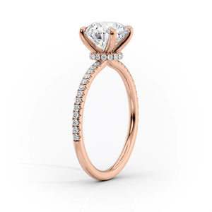 The Pave Nelly Set With A 3 Carat Pear Lab Diamond