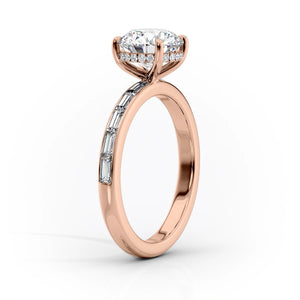 The Jennifer Set With A 1 Carat Emerald Lab Diamond