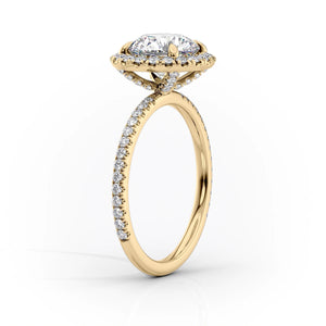 The Lenny Set With A 1 Carat Oval Lab Diamond