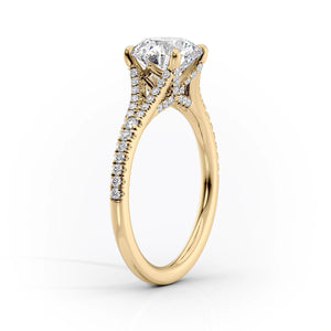 The Jade Set With A 1.5 Carat Round Lab Diamond
