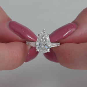 The Pave Liv - Engagement Ring Made in White Gold