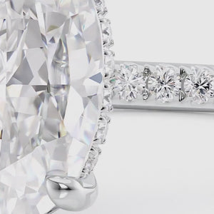 The Pave Sarah - Engagement Ring Made in White Gold