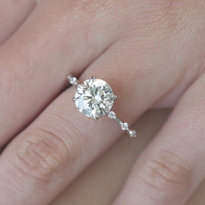 The Hidden Halo Penelope - Engagement Ring Made in White Gold