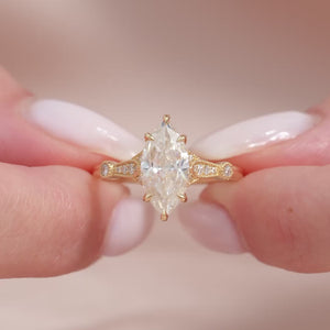 The Stephanie - Engagement Ring Made in Yellow Gold