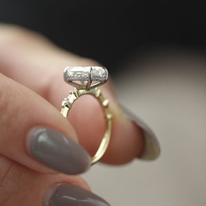The Hidden Halo Penelope - Engagement Ring Made in Yellow Gold