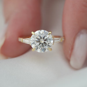 The Pave liv - Engagement Ring Made in Yellow Gold