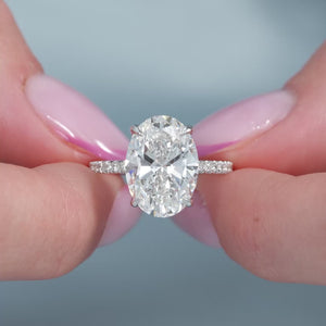 The Pave Ashley - Engagement Ring Made in White Gold