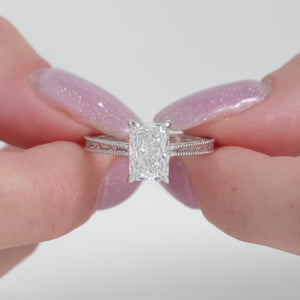 The Elizabeth - Engagement Ring Made in White Gold