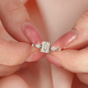 The Naomi - Engagement Ring Made in White Gold