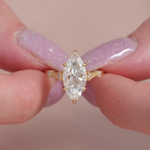 The Amber - Engagement Ring Made in Yellow Gold