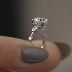 The Naomi - Engagement Ring Made in White Gold