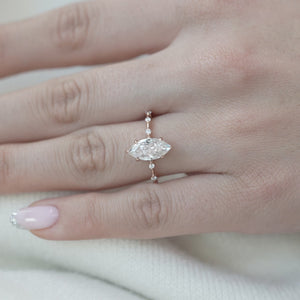 The Hidden Halo Penelope - Engagement Ring Made in Rose Gold