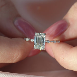 The Hidden Halo Penelope - Engagement Ring Made in White Gold