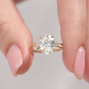 The Twig - Engagement Ring Made in Yellow Gold