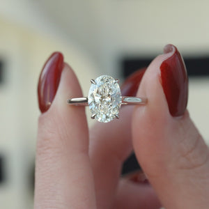 The Natalie - Engagement Ring Made in White Gold