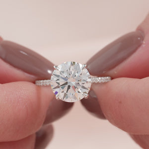 The Pave Ashley - Engagement Ring Made in White Gold