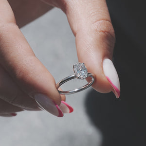 The Alison - Engagement Ring Made in White Gold