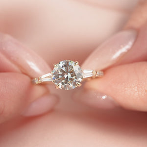 The Pave Liv - Engagement Ring Made in Yellow Gold