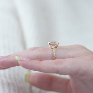 The Pave Twig - Engagement Ring Made in Rose Gold