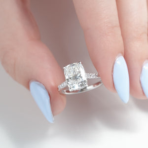 The Pave Natalie - Engagement Ring Made in White Gold
