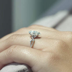 The Twig - Engagement Ring Made in White Gold