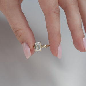 The Twig - Engagement Ring Made in Yellow Gold