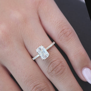The Pave Alex - Engagement Ring Made in Yellow Gold