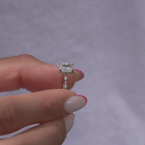 The Hidden Halo Penelope - Engagement Ring Made in White Gold