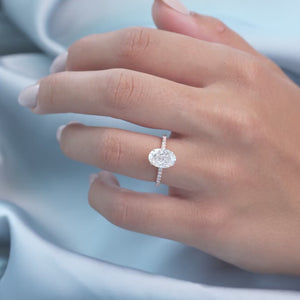 The Pave Alison - Engagement Ring Made in Rose Gold