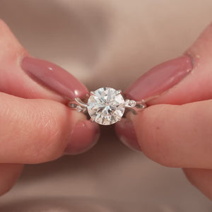 The Twig - Engagement Ring Made in White Gold